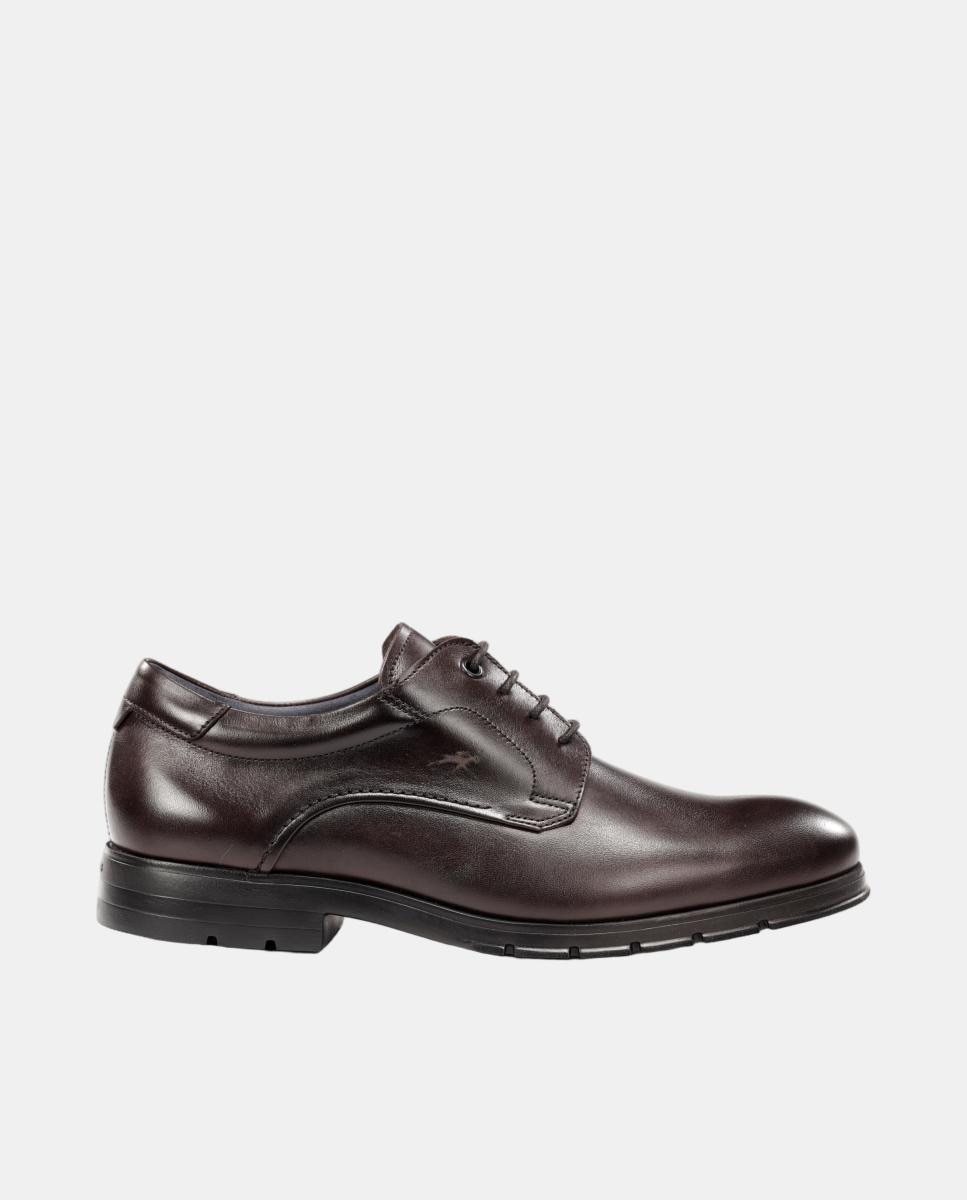 Zapato blucher de hombre en piel con cordones - Fluchos - Marrón oscuro Marrón oscuro-1