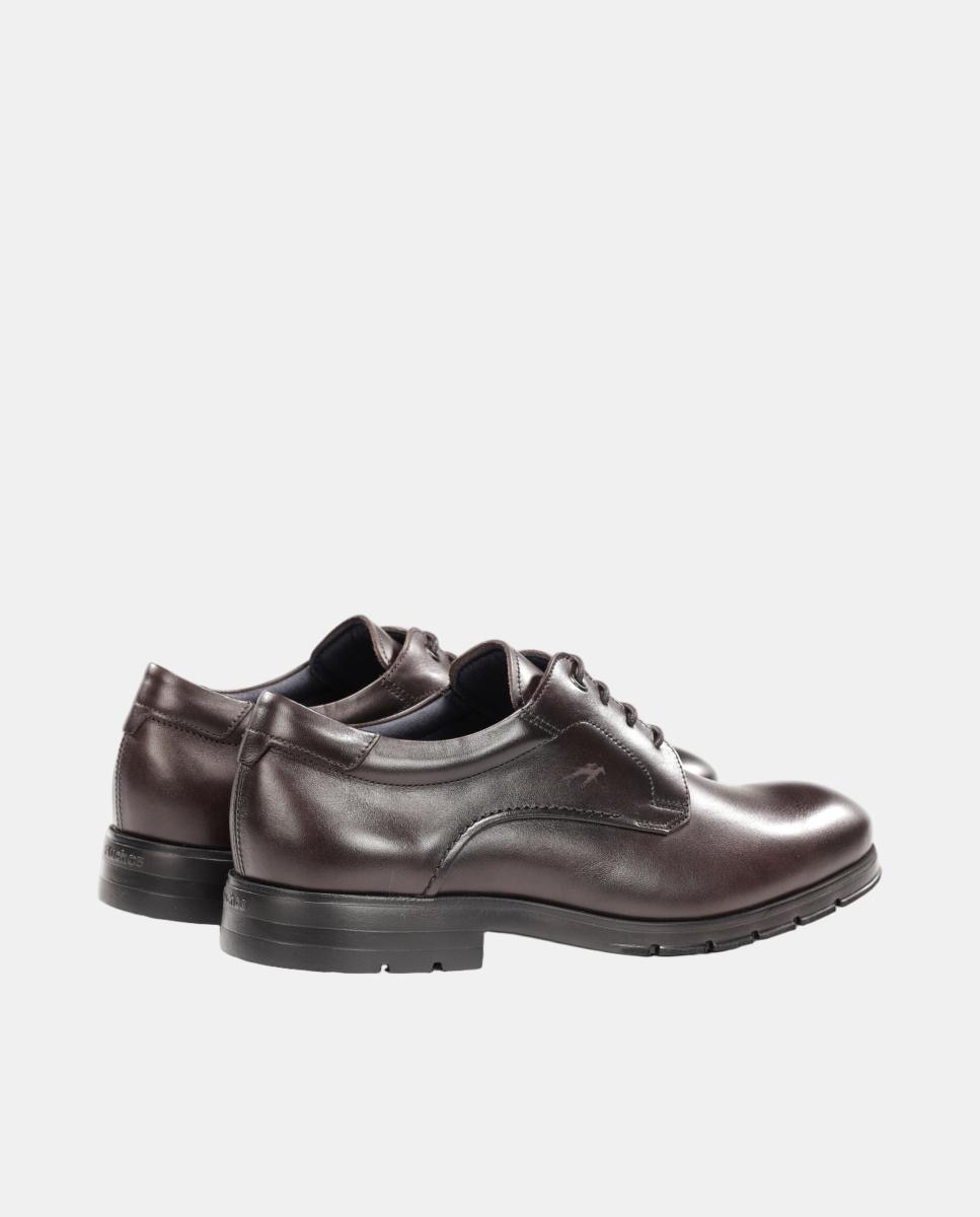 Zapato blucher de hombre en piel con cordones - Fluchos - Marrón oscuro Marrón oscuro-3