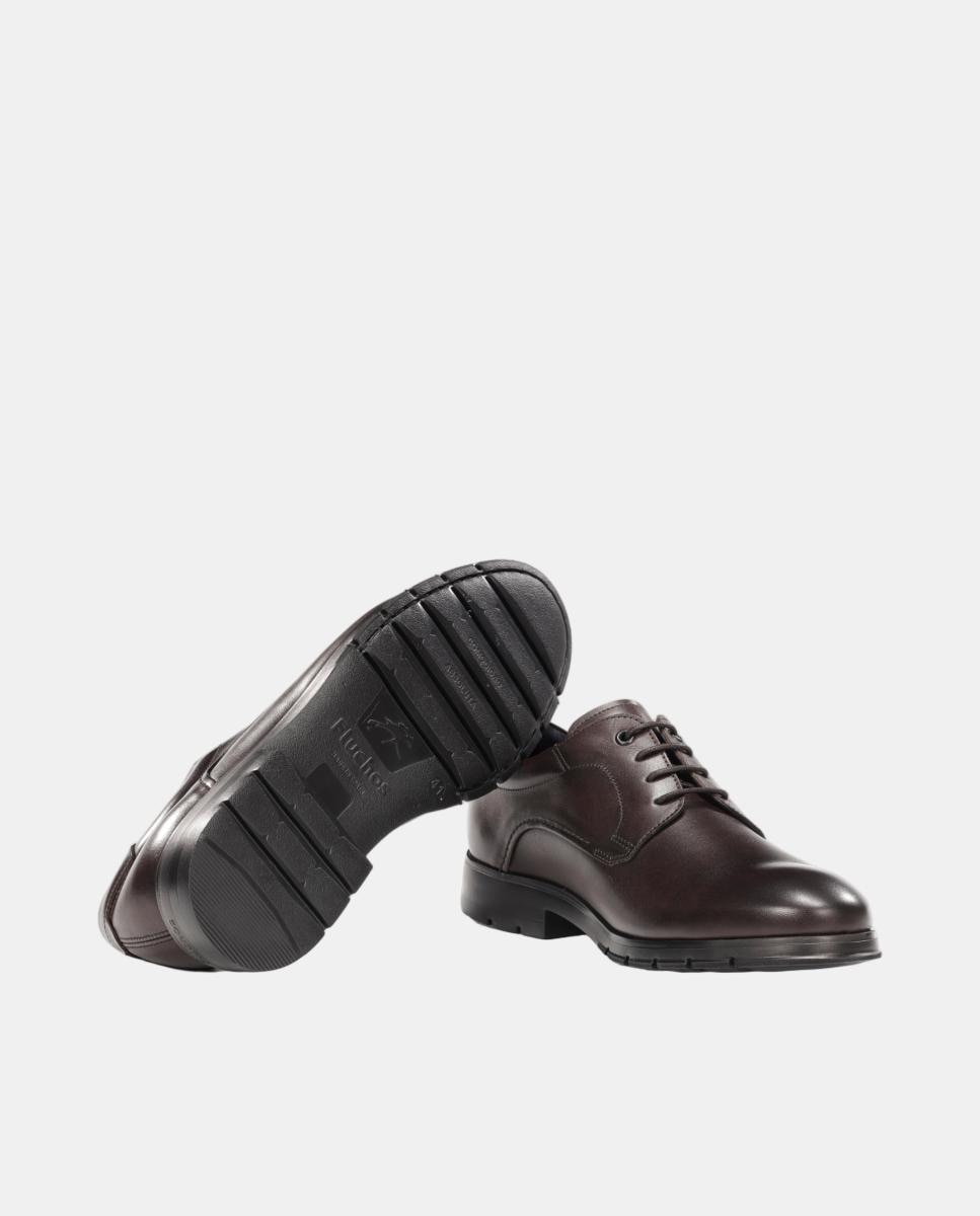 Zapato blucher de hombre en piel con cordones - Fluchos - Marrón oscuro Marrón oscuro-6