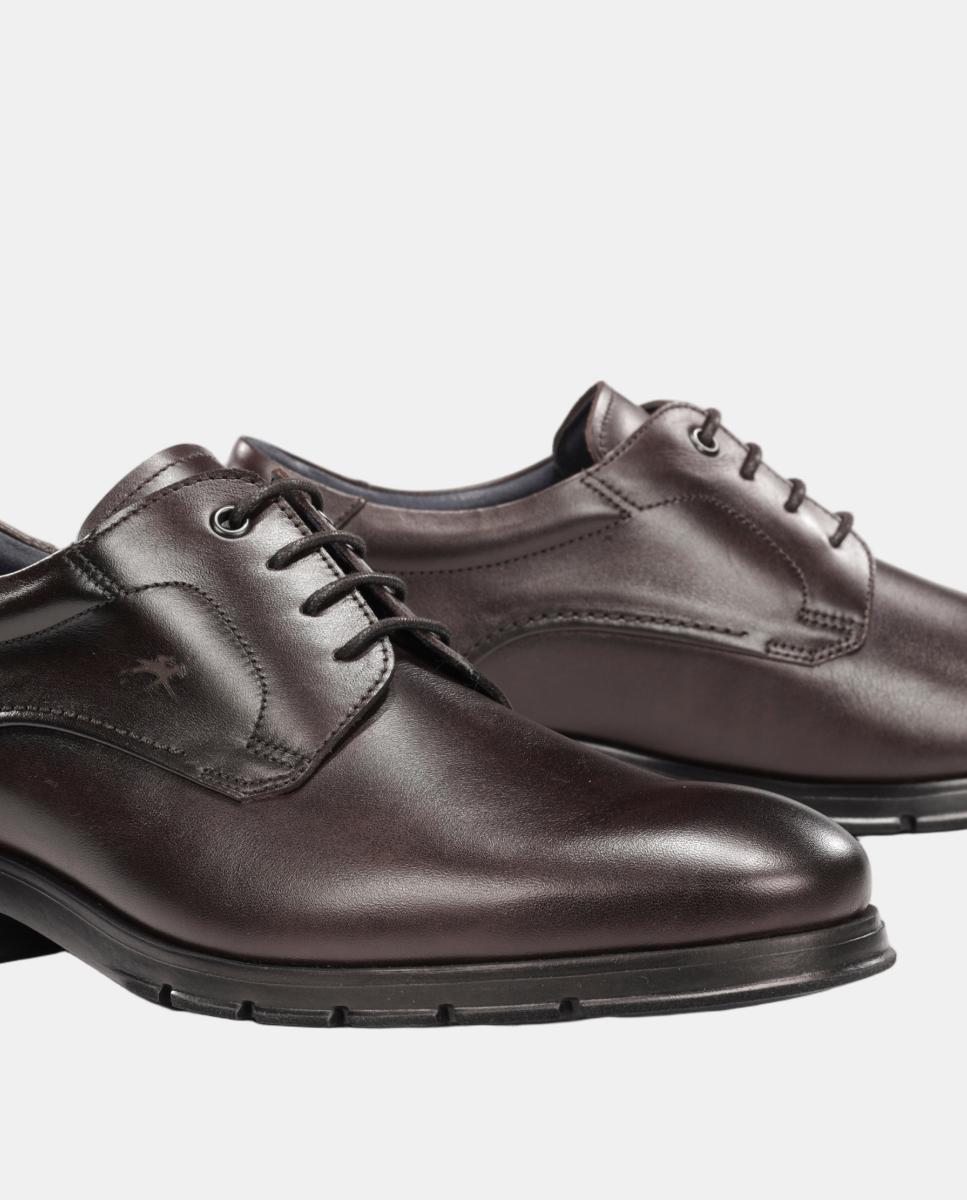 Zapato blucher de hombre en piel con cordones - Fluchos - Marrón oscuro Marrón oscuro-7