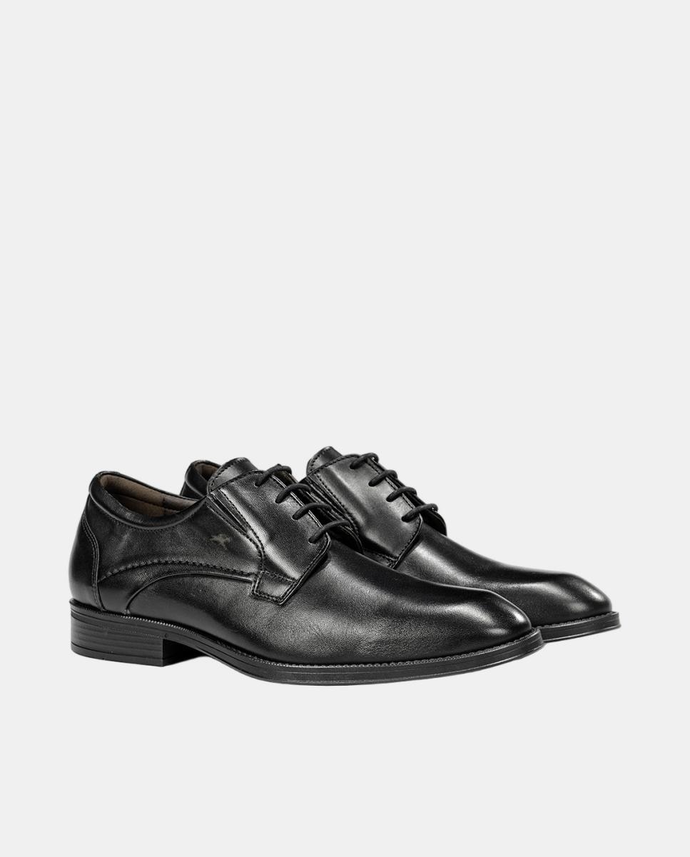 Bluchers em Pele com Sola Ligeira Preto-2