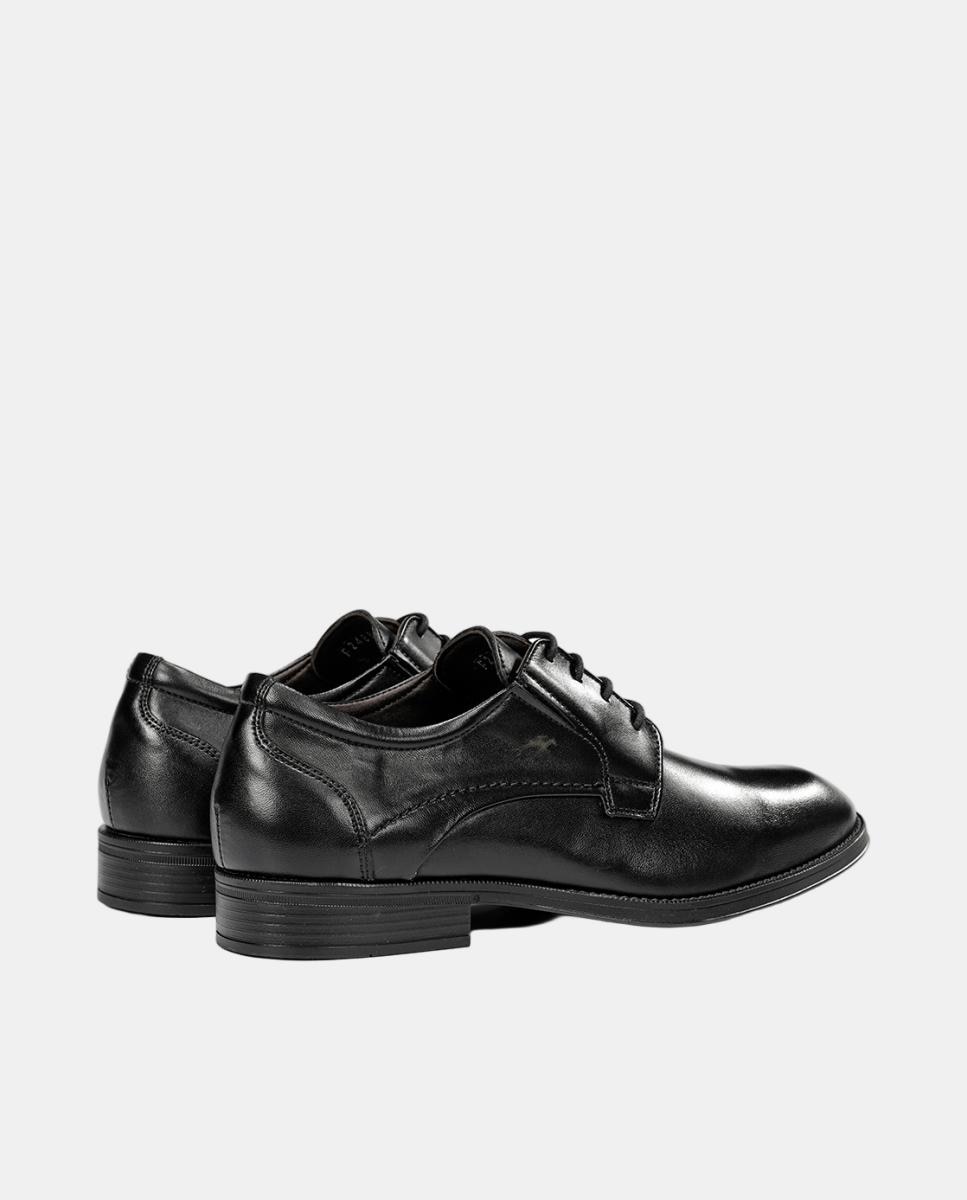 Bluchers em Pele com Sola Ligeira Preto-3