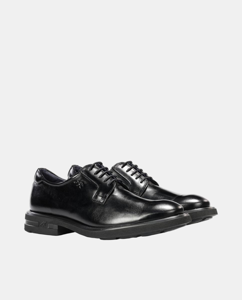 Blucher de hombre en piel con suela ligera - Fluchos - Negro Negro-2