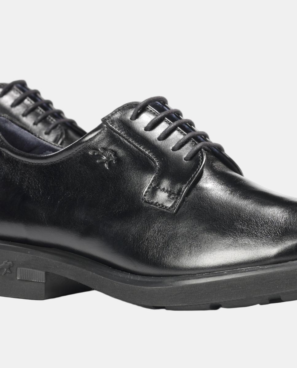 Blucher de hombre en piel con suela ligera - Fluchos - Negro Negro-7