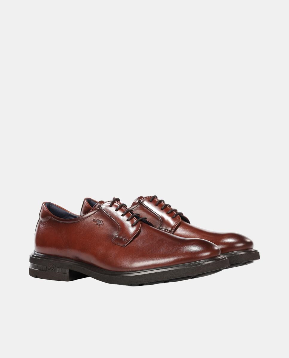 Blucher de hombre en piel con suela ligera - Fluchos - Cuero Cuero-2