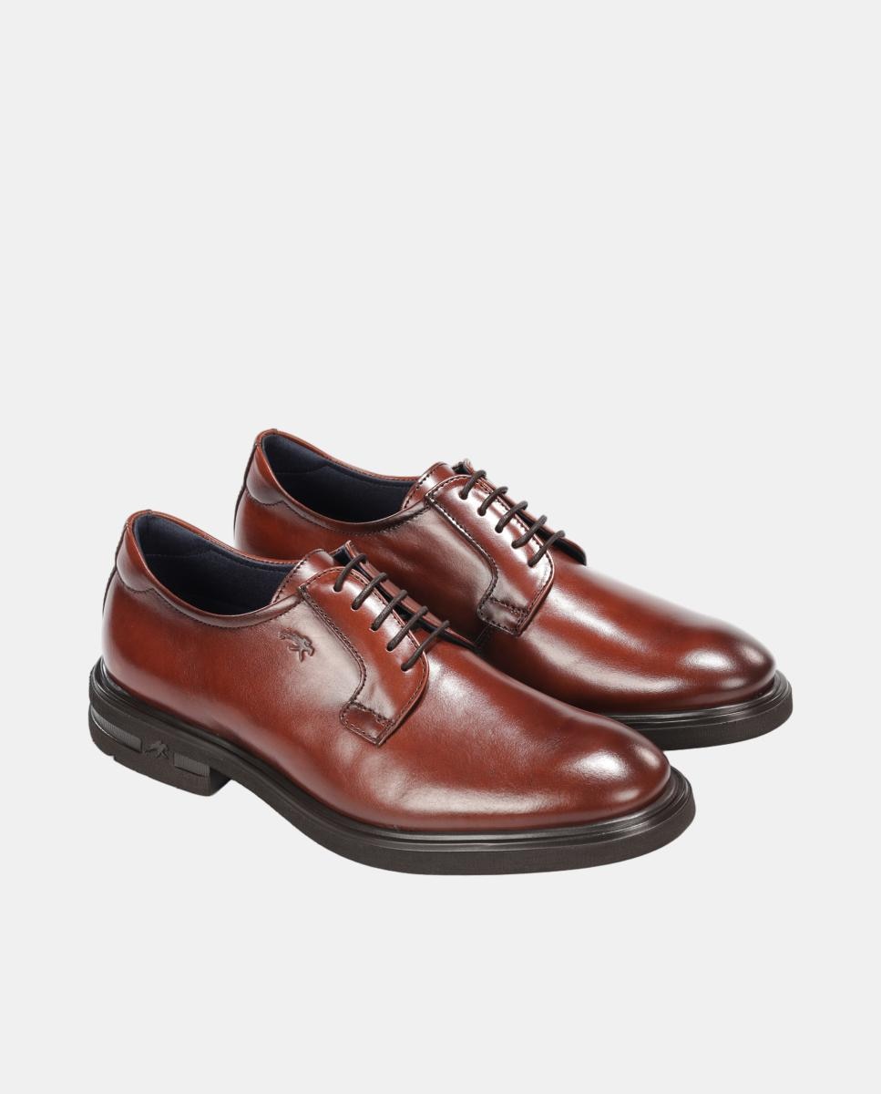 Blucher de hombre en piel con suela ligera - Fluchos - Cuero Cuero-4