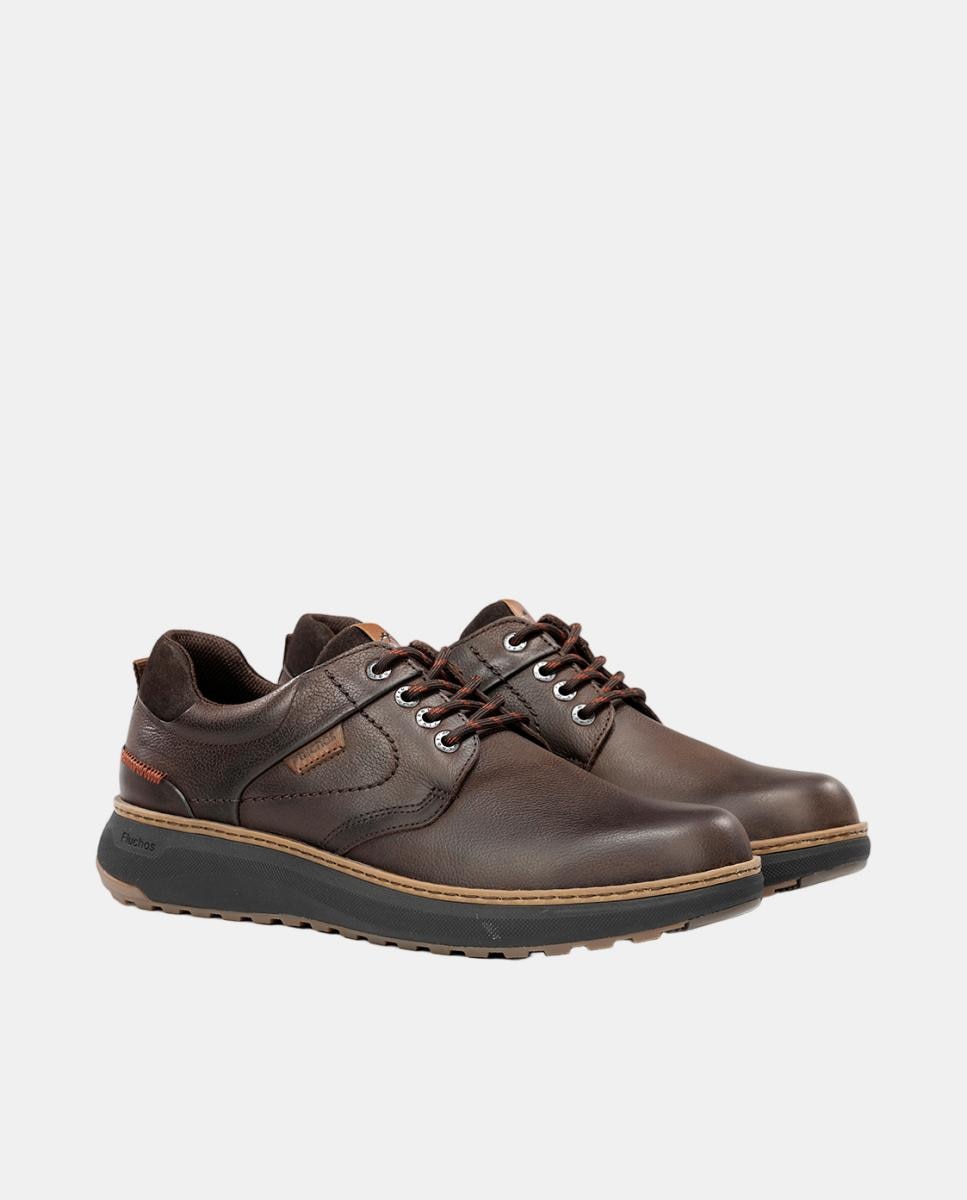 Bluchers em Pele com Atacadores Castanho-chocolate-2