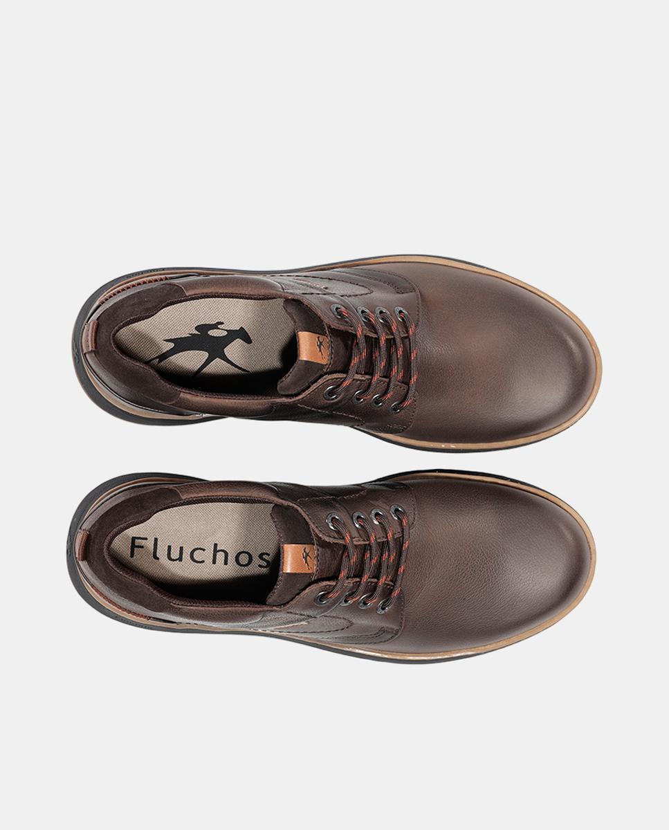 Bluchers em Pele com Atacadores Castanho-chocolate-5