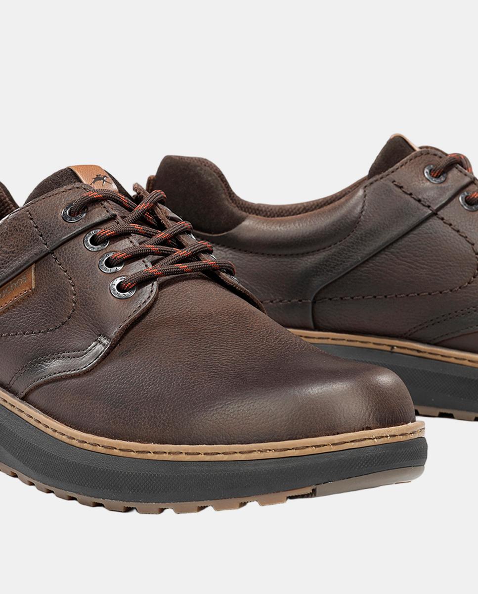 Bluchers em Pele com Atacadores Castanho-chocolate-7