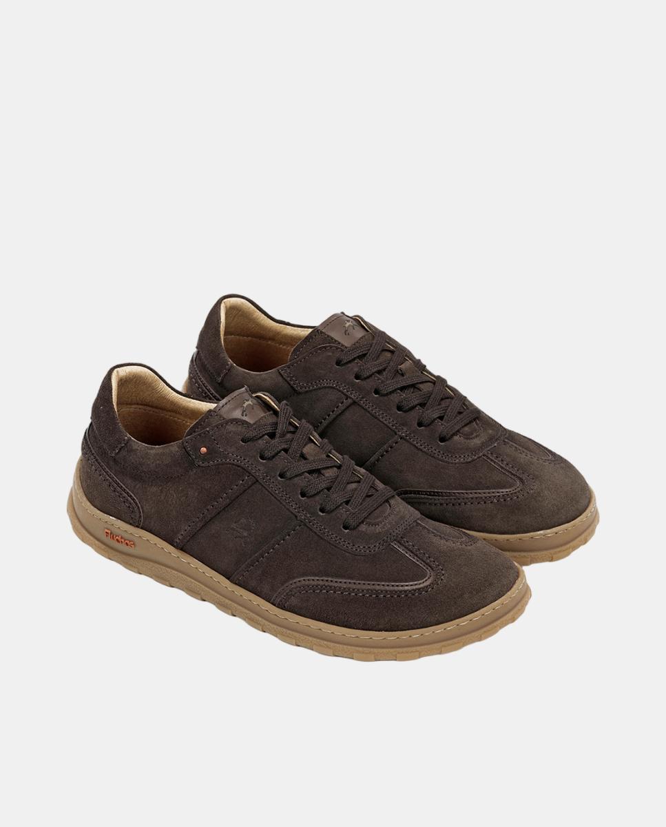 Sapatos Desportivos em Camurça com Forma Barefoot Castanho-4