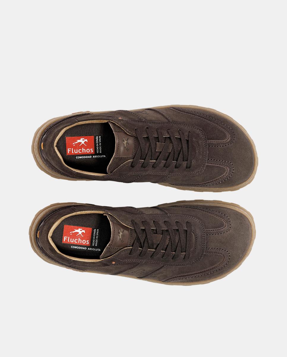 Sapatos Desportivos em Camurça com Forma Barefoot Castanho-5