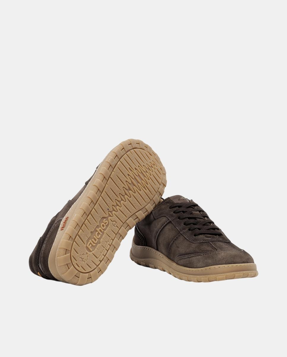 Sapatos Desportivos em Camurça com Forma Barefoot Castanho-6