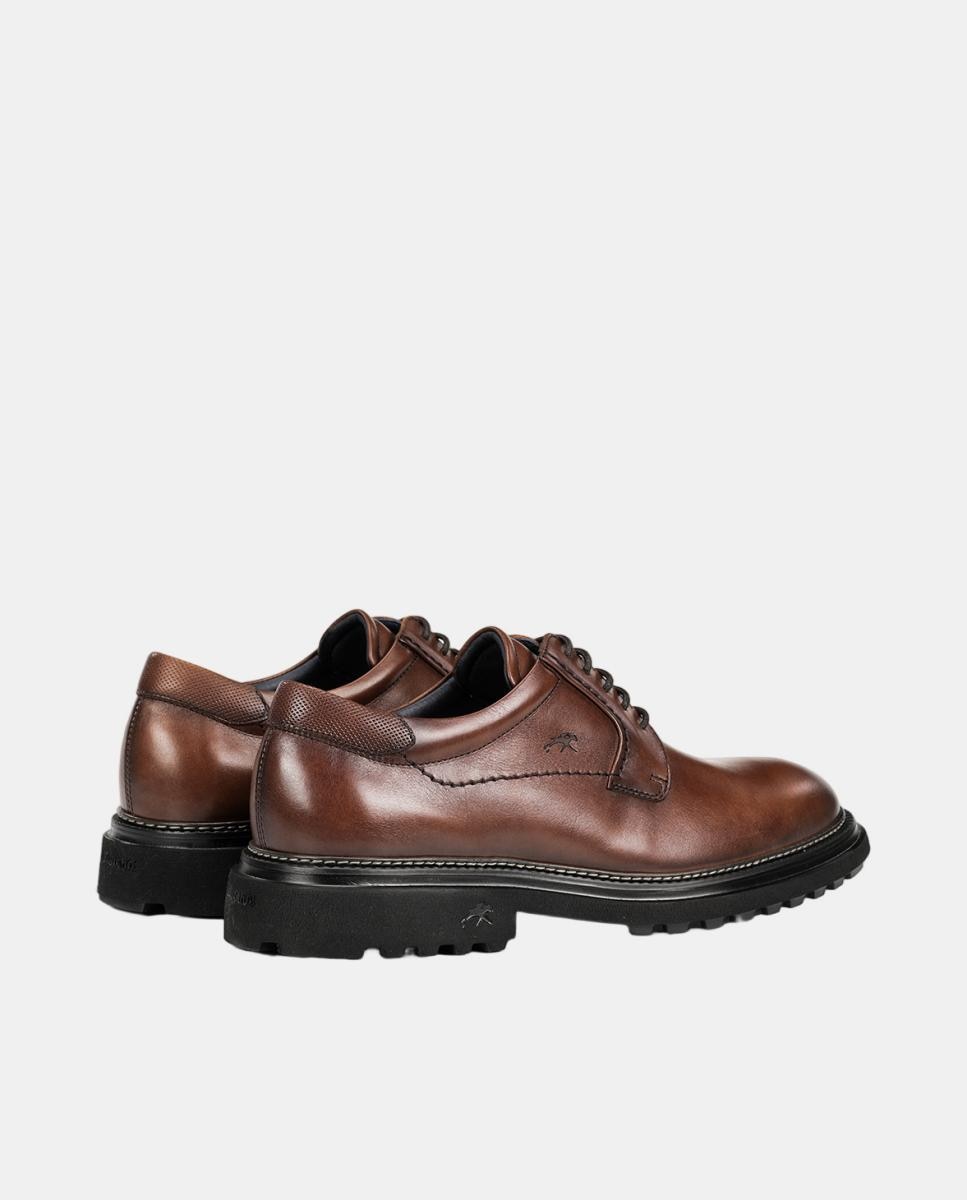 Bluchers em Pele com Sola Ligeira Couro-3
