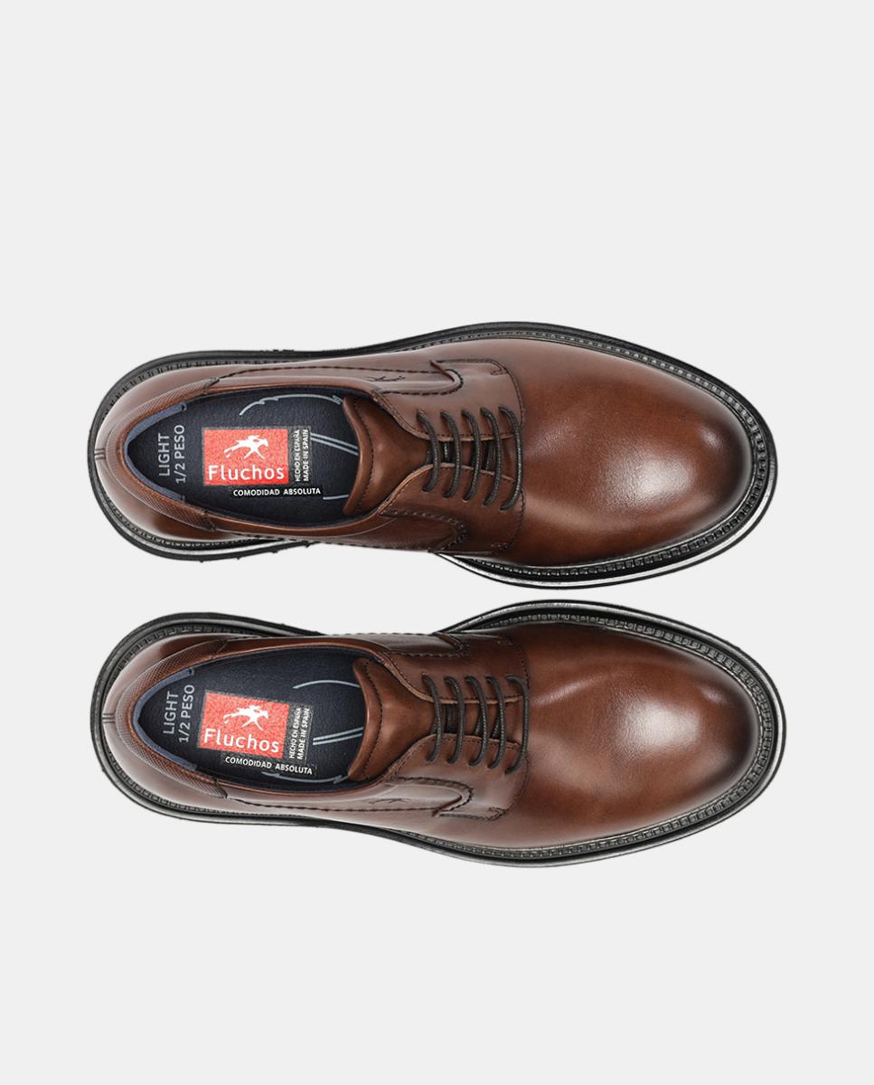Bluchers em Pele com Sola Ligeira Couro-5