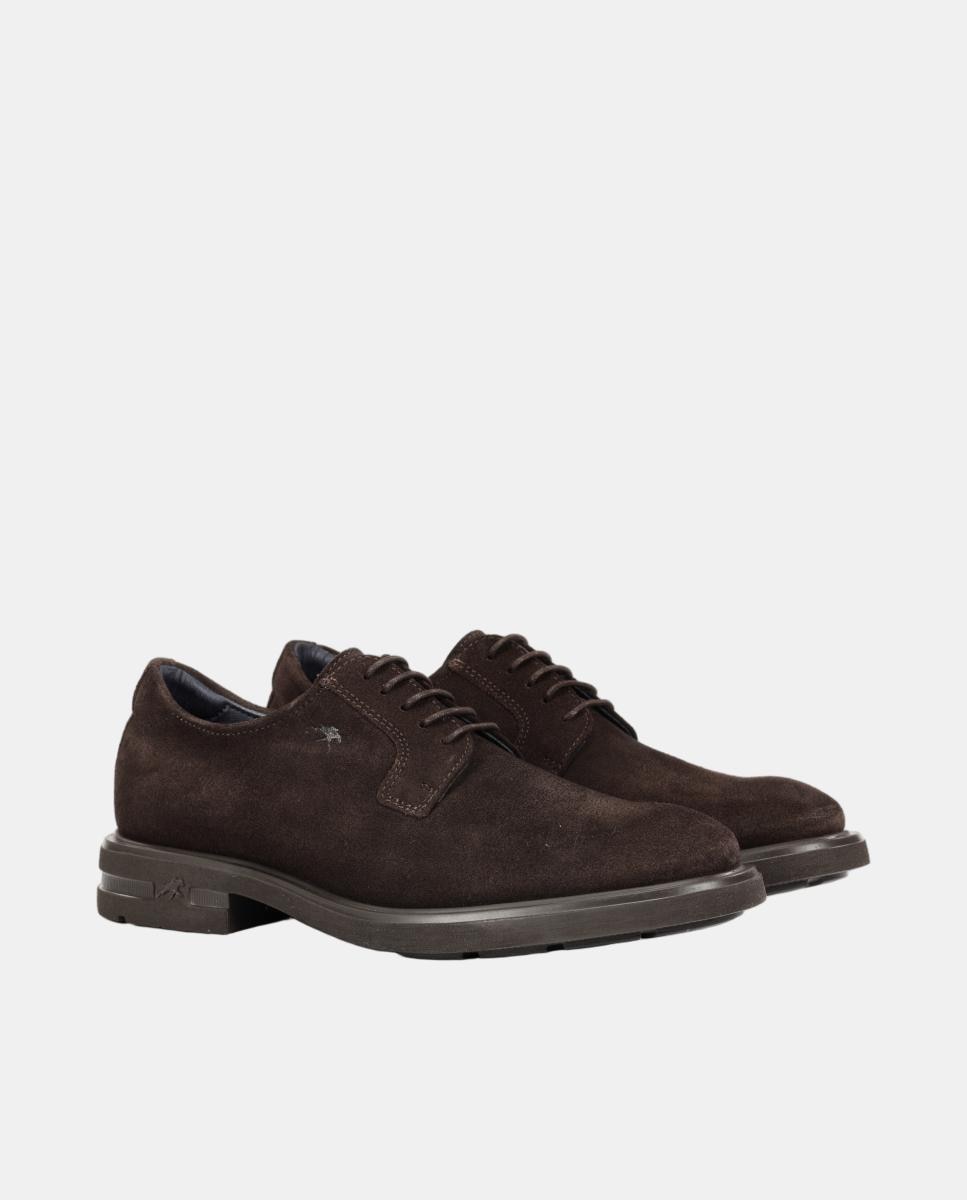 Bluchers em Pele com Sola Ligeira Castanho-chocolate-2