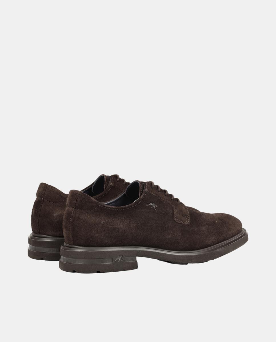 Bluchers em Pele com Sola Ligeira Castanho-chocolate-3