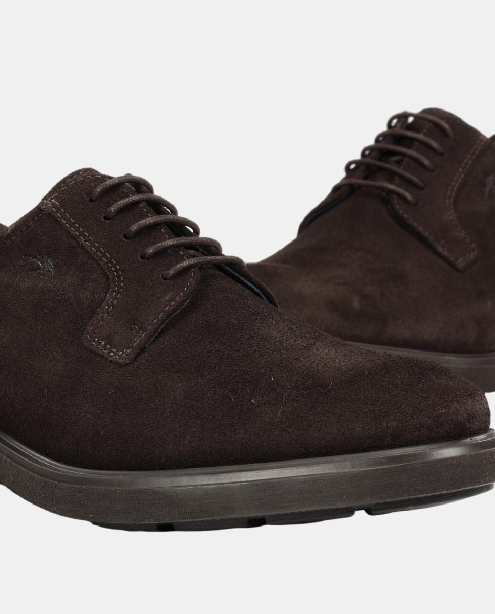 Bluchers em Pele com Sola Ligeira Castanho-chocolate-7
