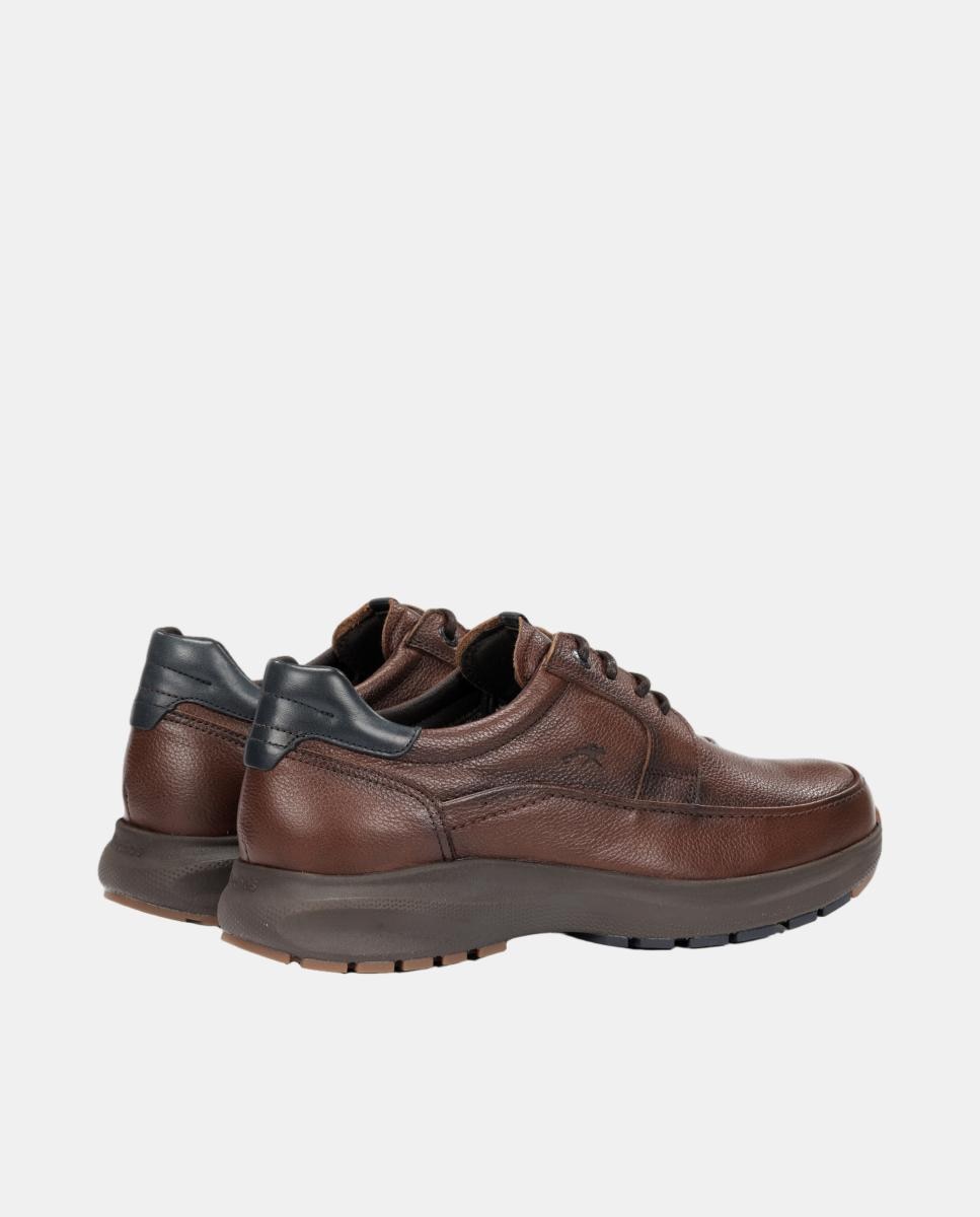 Bluchers em Pele com Membrana Impermeável Castanho-claro-3