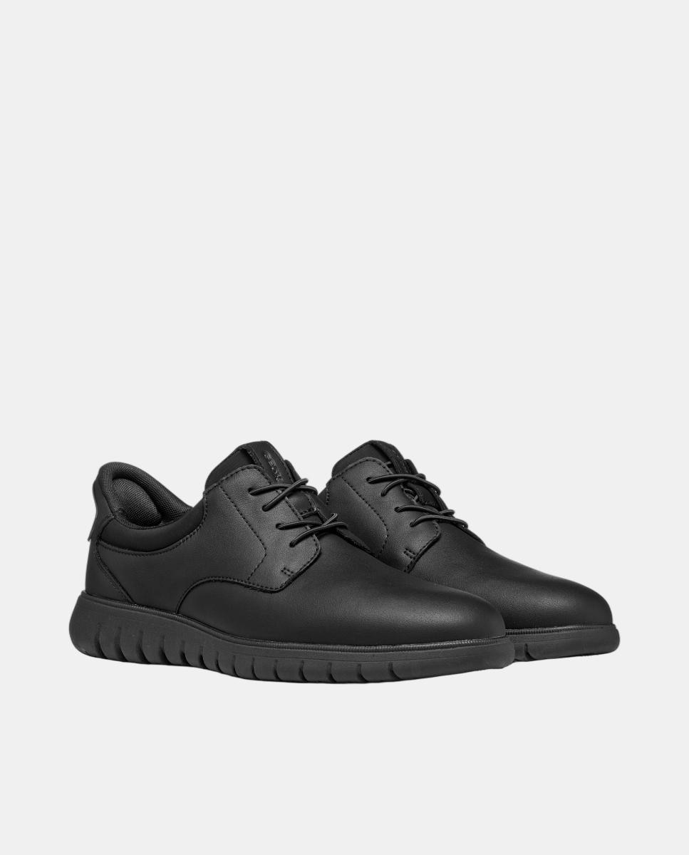 Zapatilla deportiva de caballero con calce fast-in - Geox - Negro Negro-3