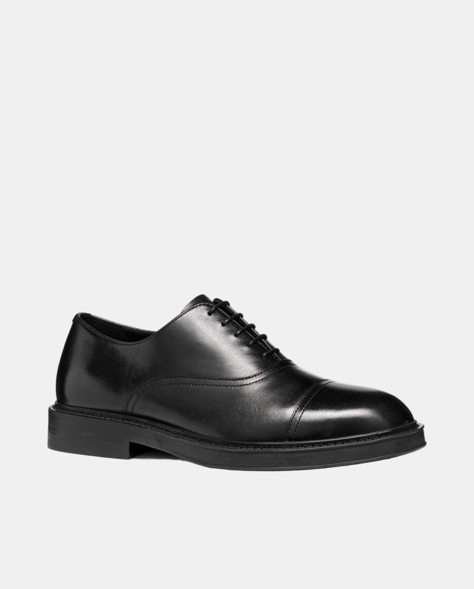 Sapatos Oxford em Pele Lisa Preto-3