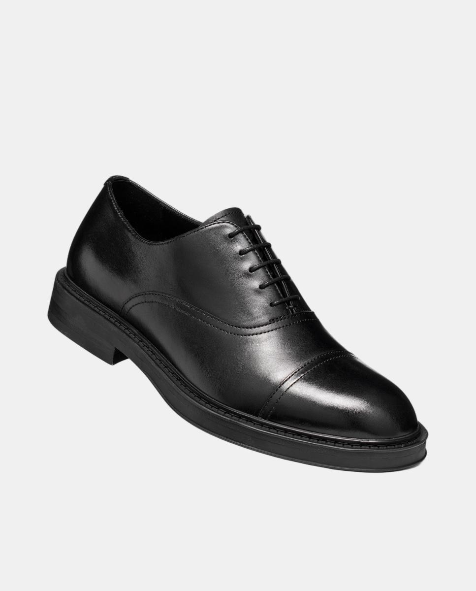 Sapatos Oxford em Pele Lisa Preto-5