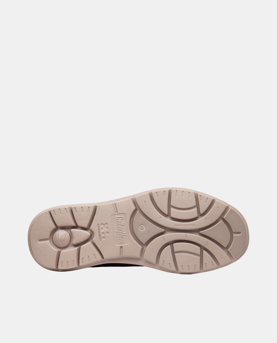 Sapatos de Atacadores em Pele Castanho-claro-4