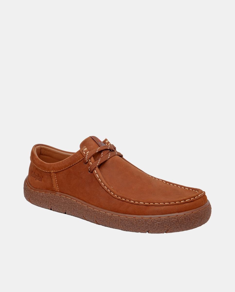 Sapatos Wallabee em Pele Couro-2