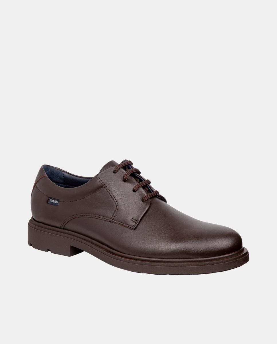 Zapato de cordones de hombre de piel - Callaghan - Marrón Marrón-2
