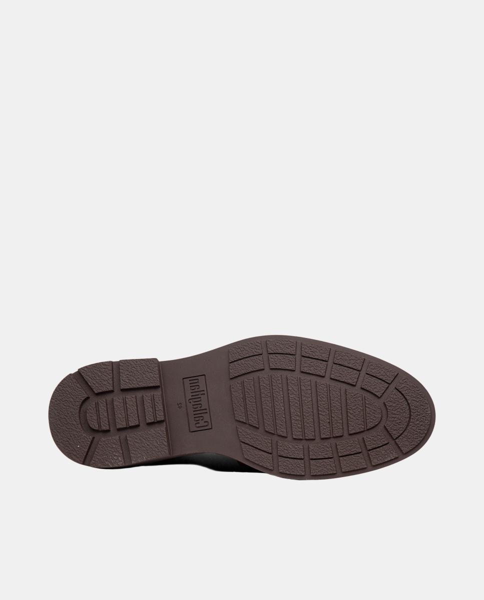 Zapato de cordones de hombre de piel - Callaghan - Marrón Marrón-4