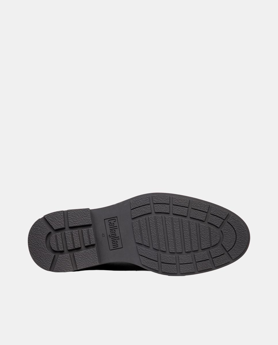 Zapato de cordones de hombre de piel - Callaghan - Negro Negro-4