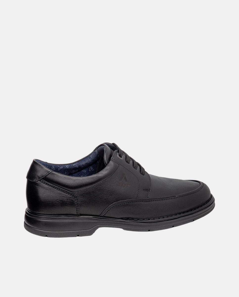 Sapatos de Atacadores Tipo Bluchers Preto-3