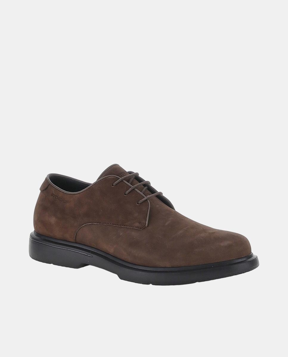 Bluchers em Pele Castanho-escuro-2