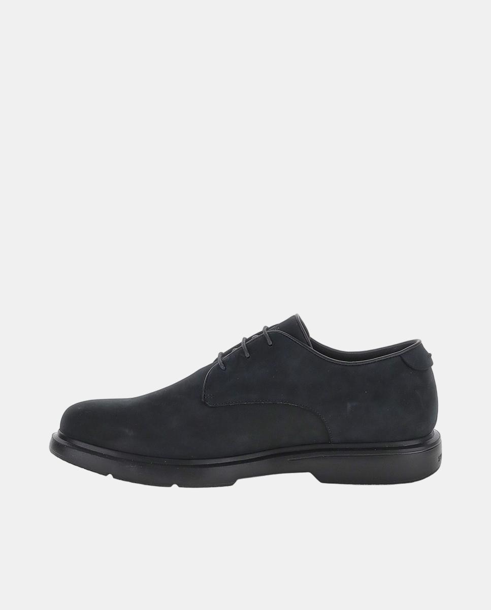 Bluchers em Pele Azul-marinho-3