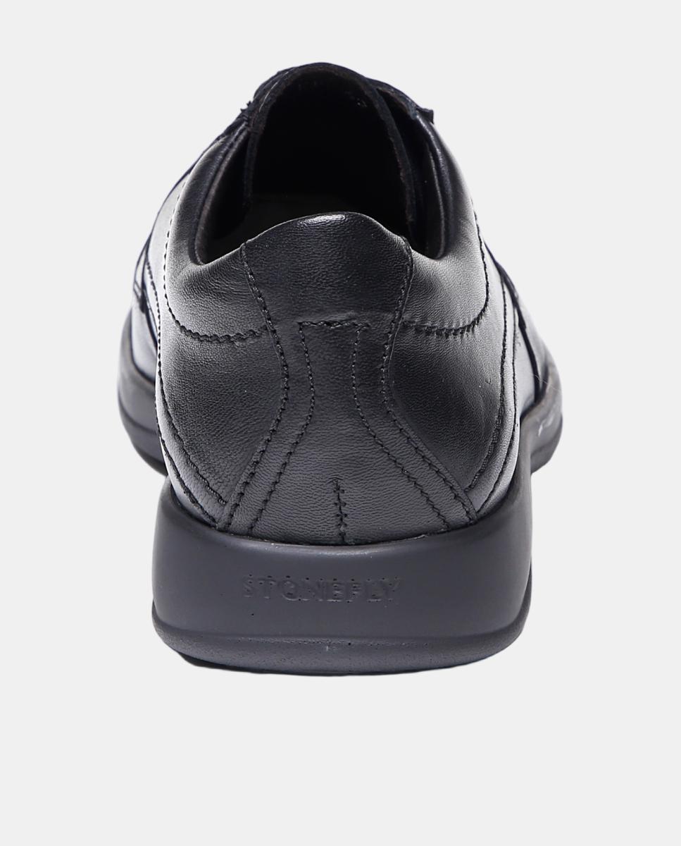 Blucher de hombre en piel - Stonefly - Negro Negro-5