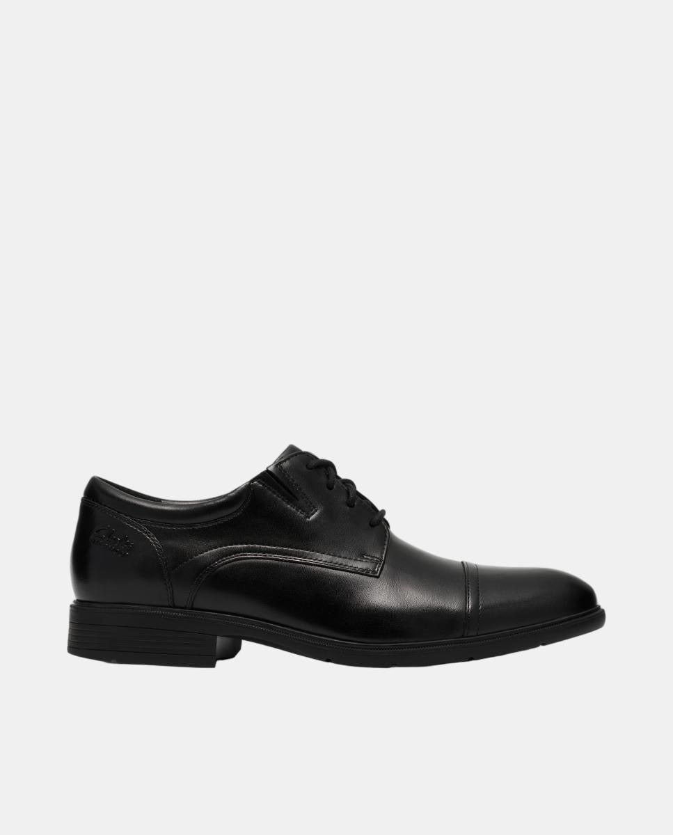 Imagem 0 de Sapatos em Pele com Fecho de Atacadores e Sola de Borracha