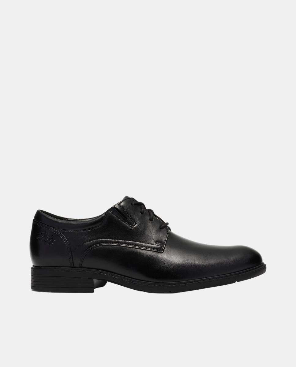 Imagem 0 de Sapatos em Pele com Fecho de Atacadores e Sola de Borracha