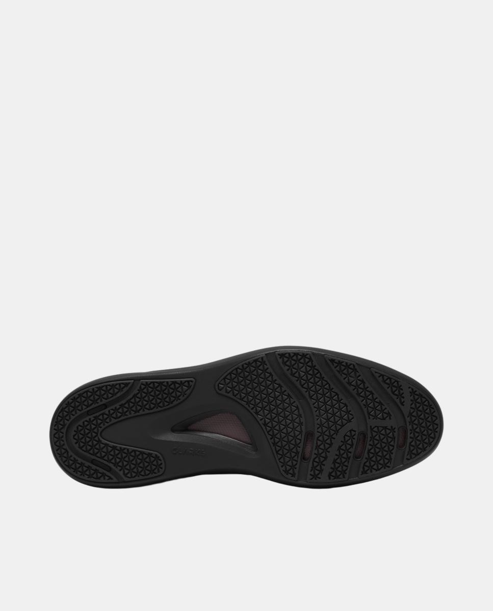 Sapatos de Atacadores em Pele com Sola de Borracha Preto-3