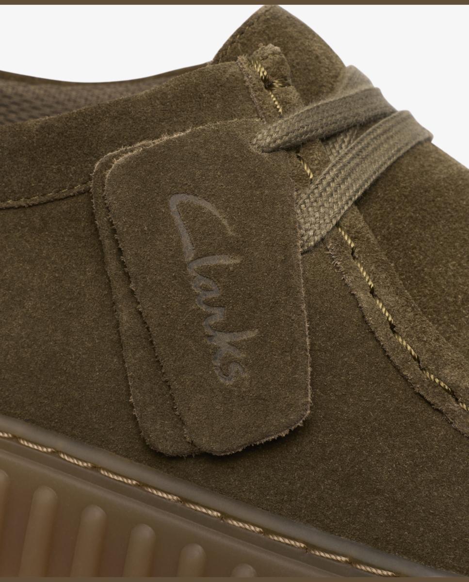 Sapatos Torhill em Croute com Fecho de Atacadores Verde-escuro-8