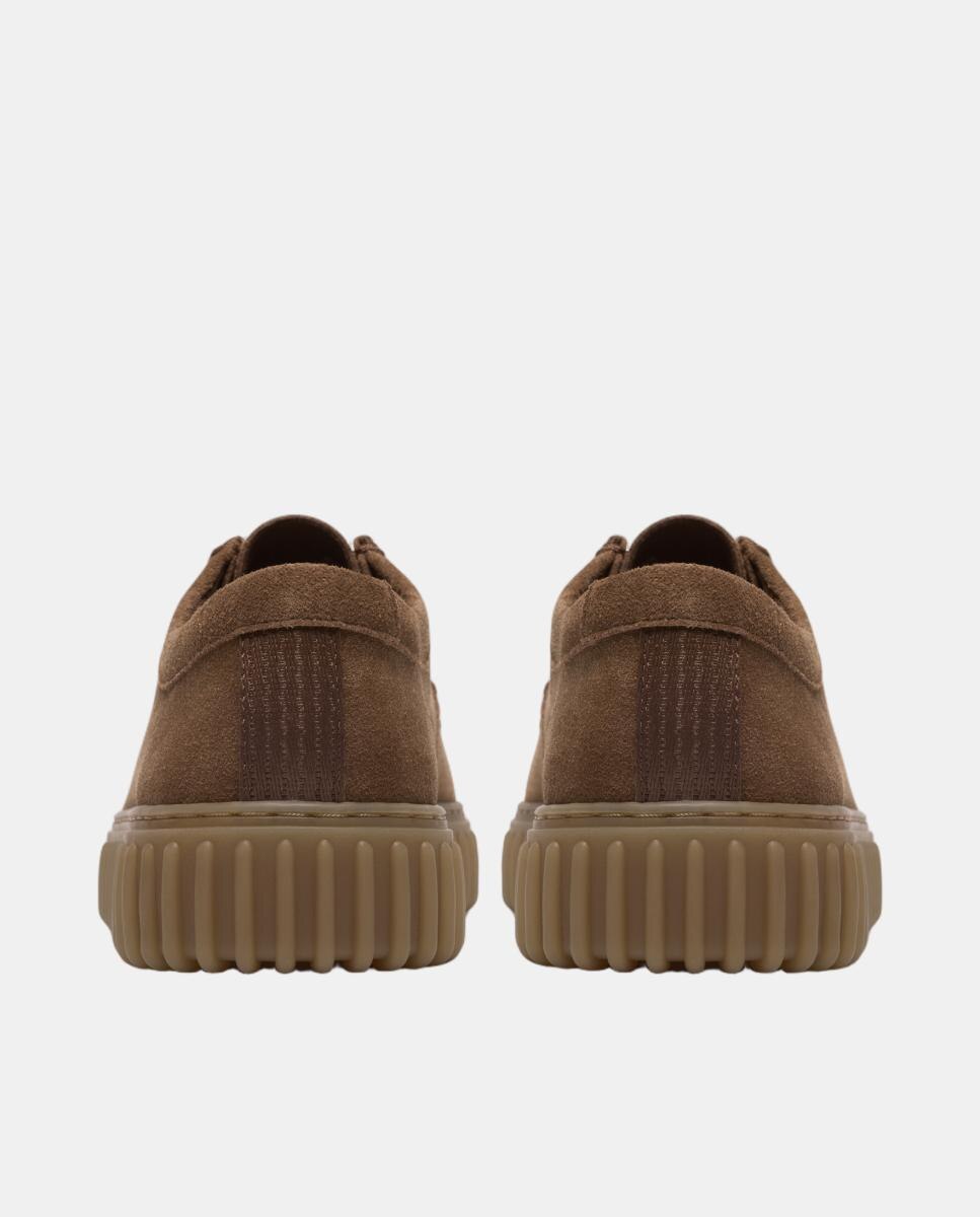 Sapatos Torhill em Croute com Fecho de Atacadores Castanho caramelo-5
