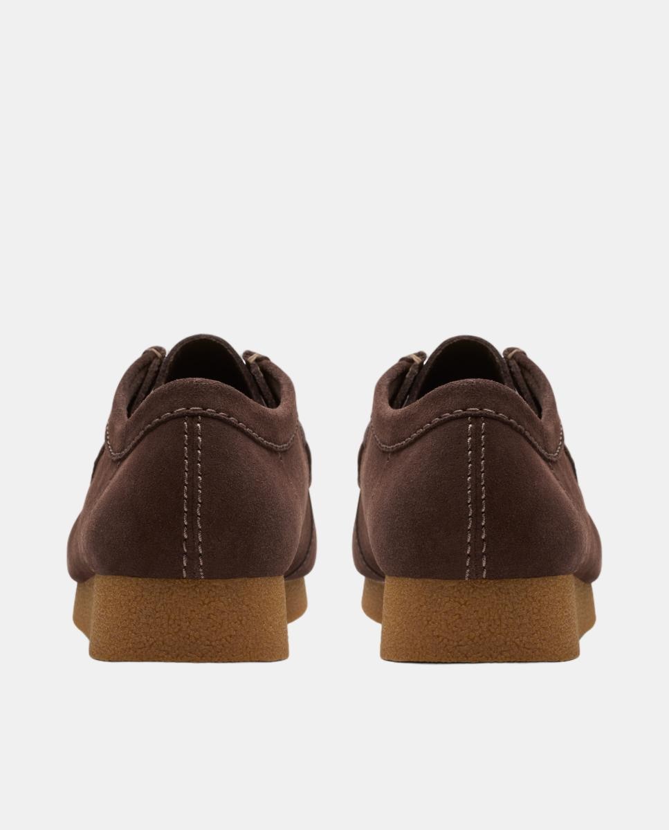 Sapatos Wallabee EVO em Pele com Fecho de Atacadores Castanho-escuro-5