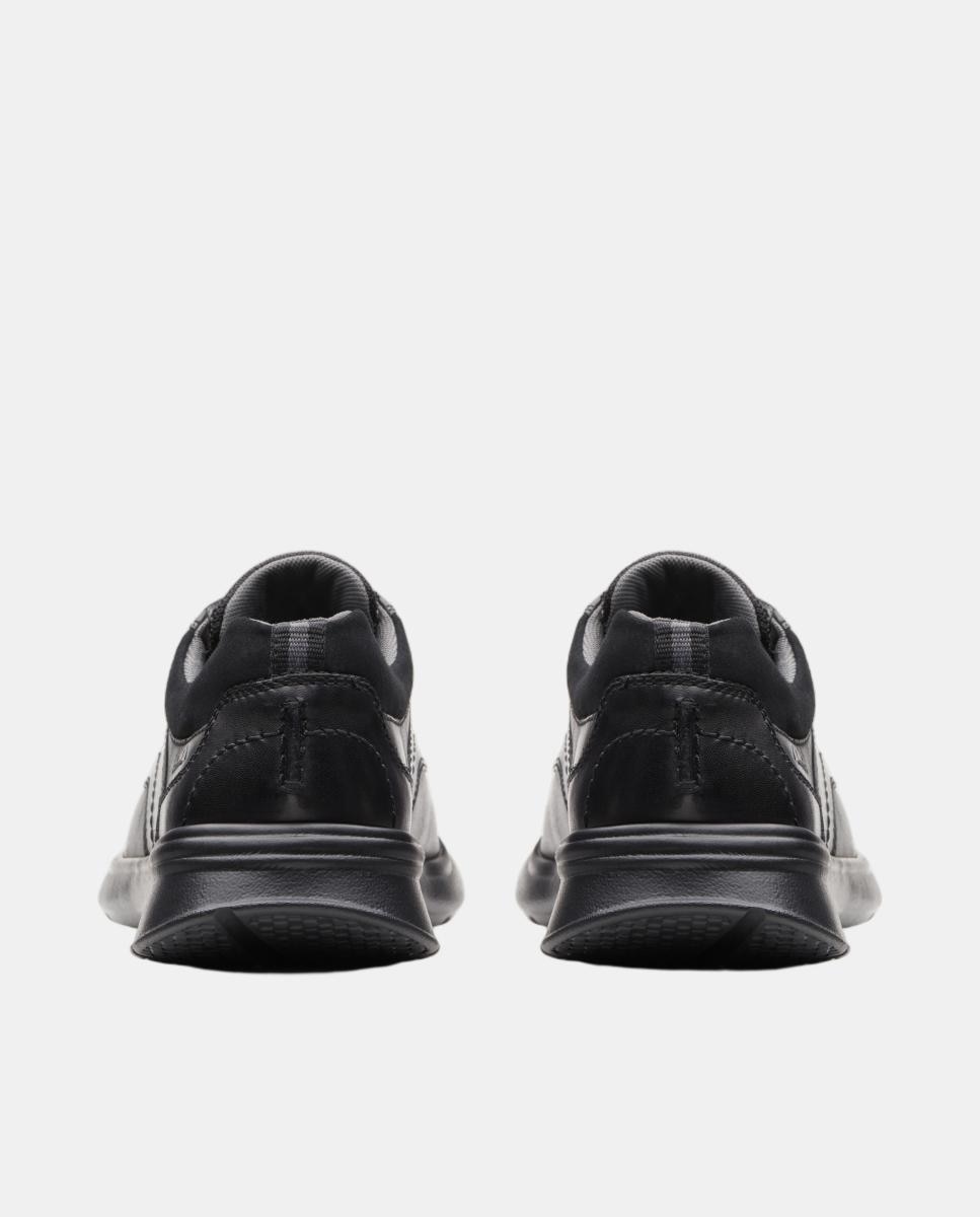 Sapatos de Atacadores em Pele com Sola EVA Preto-5