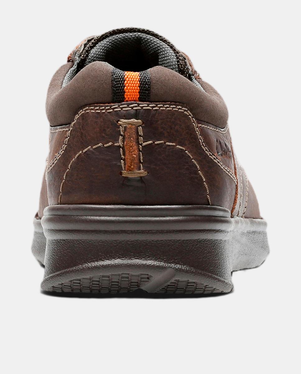 Sapatos de Atacadores em Pele com Sola EVA Castanho-5