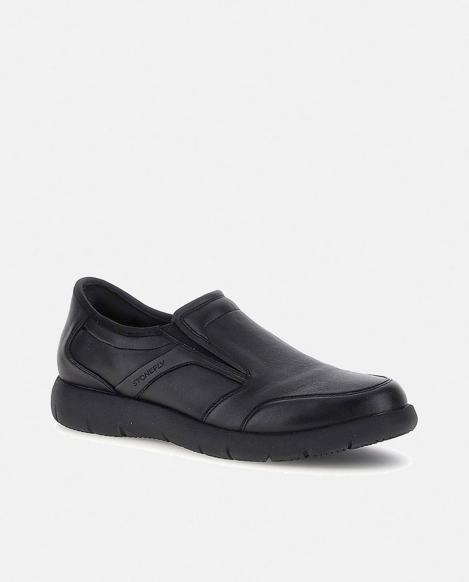 Mocassins com Elásticos Preto-2