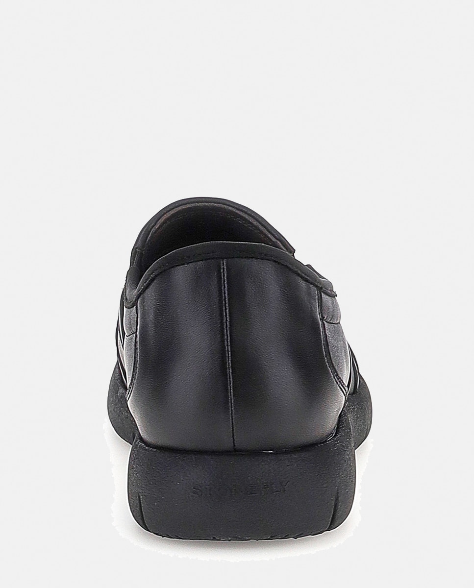 Mocassins com Elásticos Preto-5
