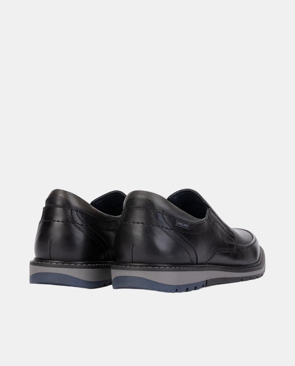 Mocassins em Pele com Palmilha Amovível Preto-3