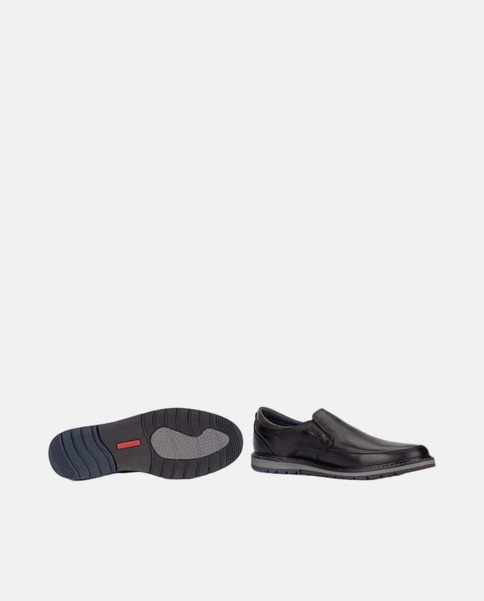 Mocassins em Pele com Palmilha Amovível Preto-5