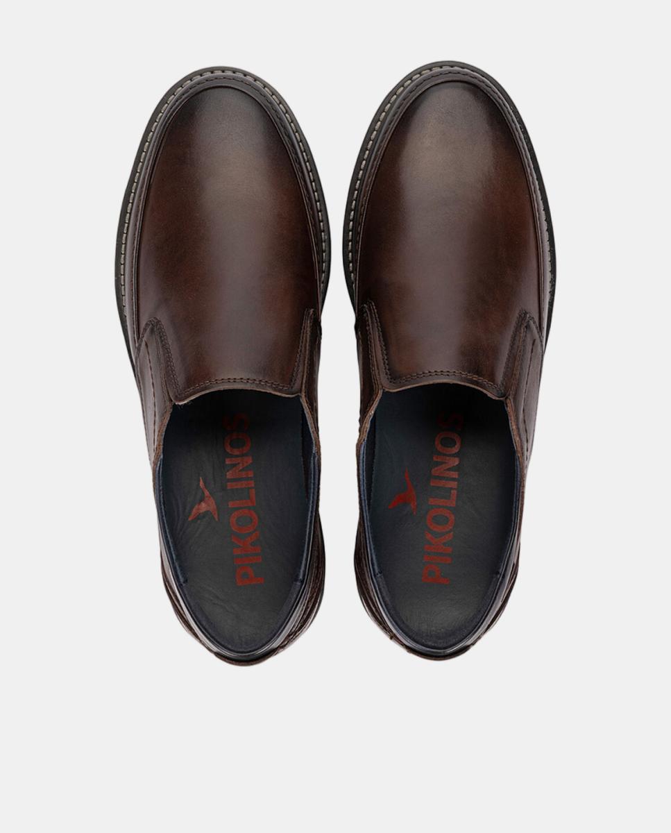 Mocassins em Pele com Palmilha Amovível Castanho-escuro-6