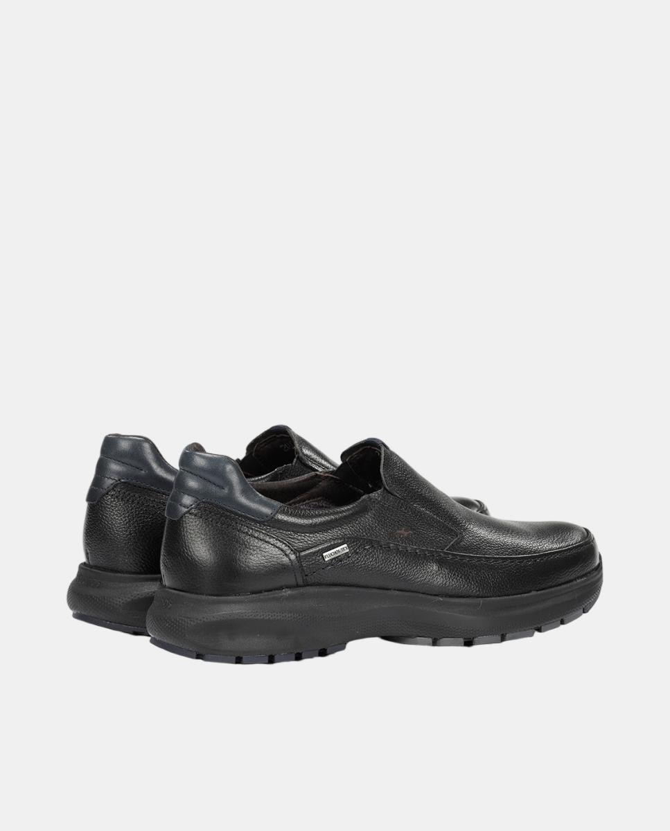 Mocassins em Pele com Membrana Impermeável Preto-3