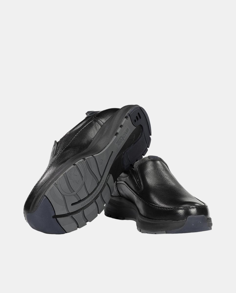 Mocassins em Pele com Membrana Impermeável Preto-4