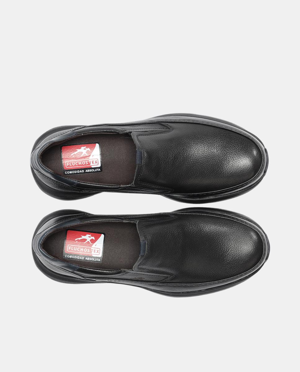 Mocassins em Pele com Membrana Impermeável Preto-5